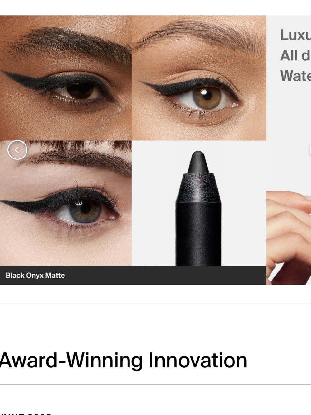 Haus labs by Lady Gaga Optic intensity gel eyeliner in Onyx black matte